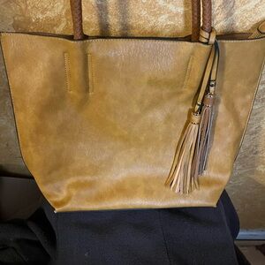 Elegant Tan Tote Bag